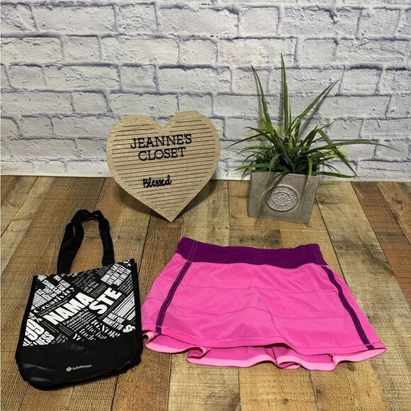 Lululemon Pace Rival Skirt II (Regular) Pink Paradise / Regal Plum Size 6 - Picture 1 of 15